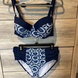Adore me bikini in beautiful blue print